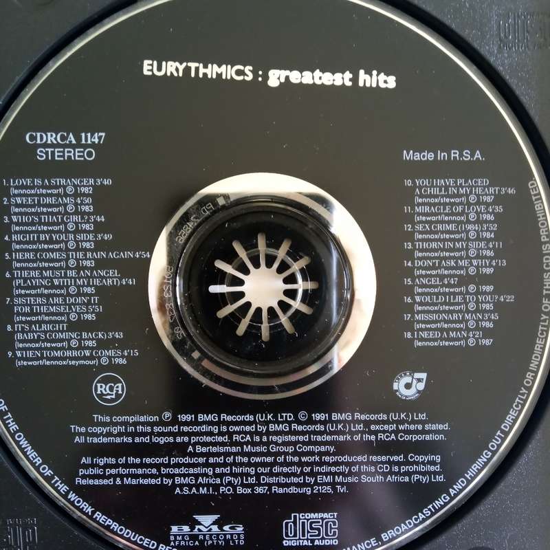 Eurythmics (CD) Greatest Hits