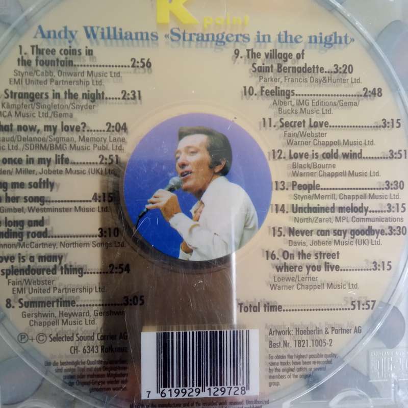 Andy Williams (CD) Strangers In The Night