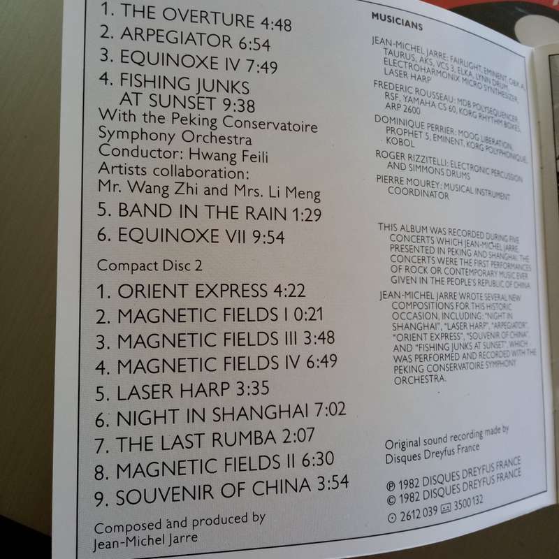 Jean Michel Jarre (CD) The Concerts In China