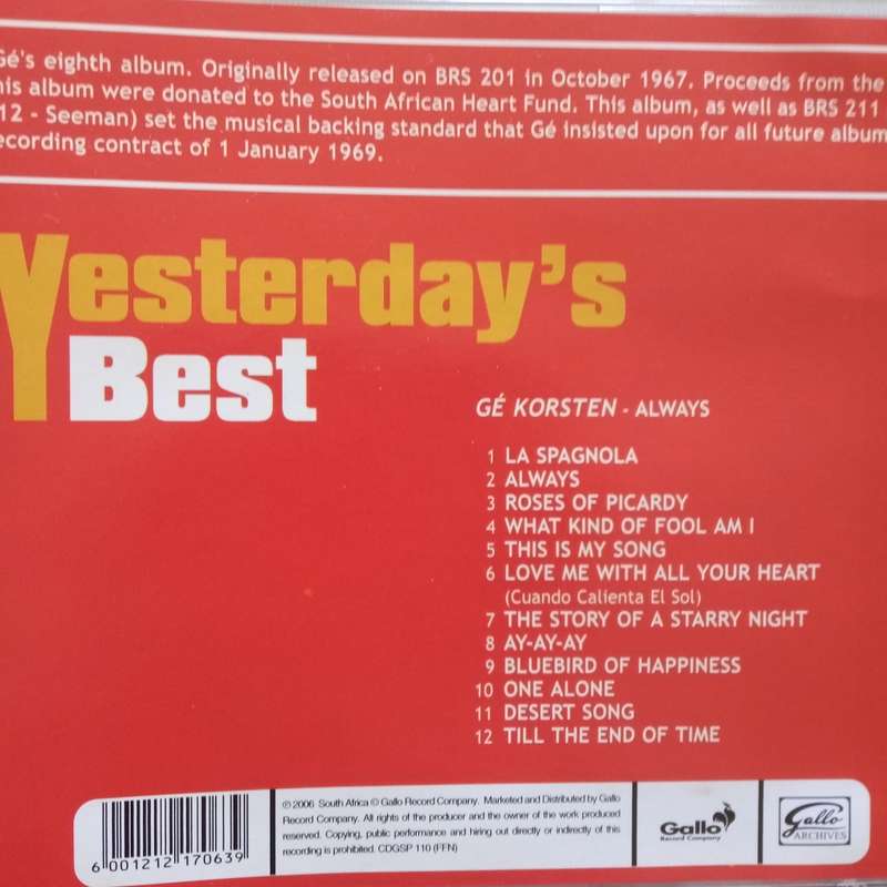 Gè Korsten (CD) Always