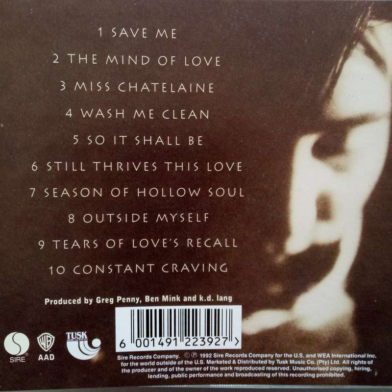 K.D. Lang (CD) Ingenue
