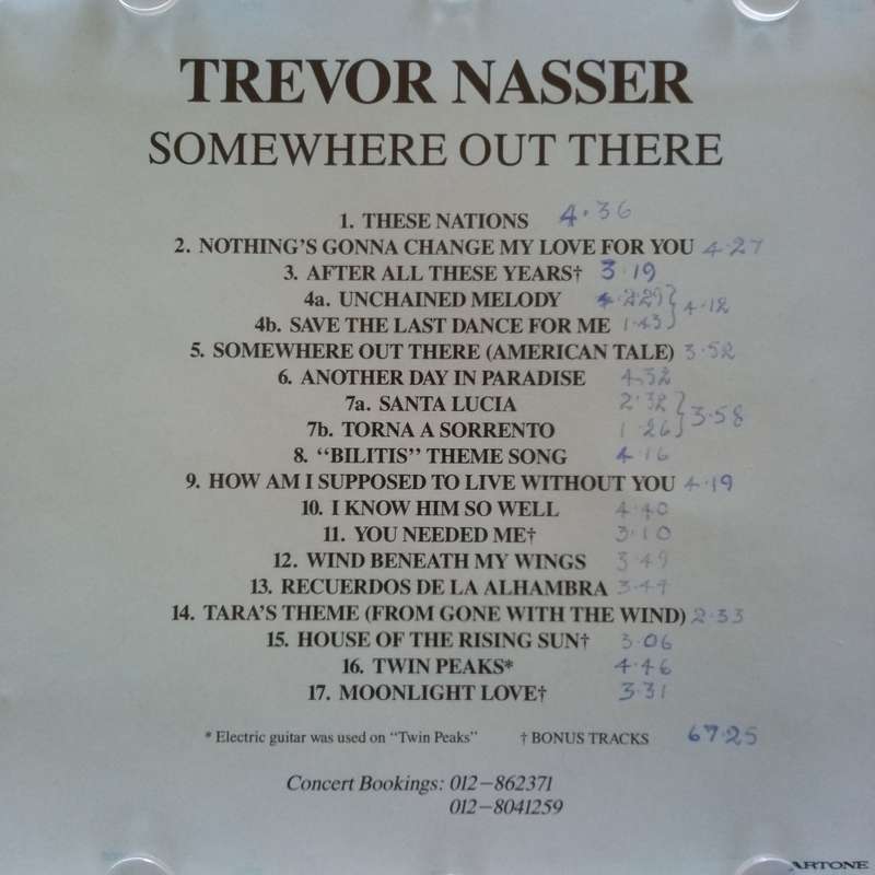 Trevor Nasser (CD) Somewhere Out There