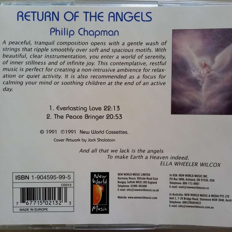 Return Of The Angels (CD) Philip Chapman