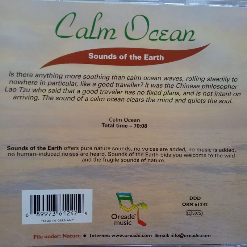 Calm Ocean (CD) Sounds Of The Earth