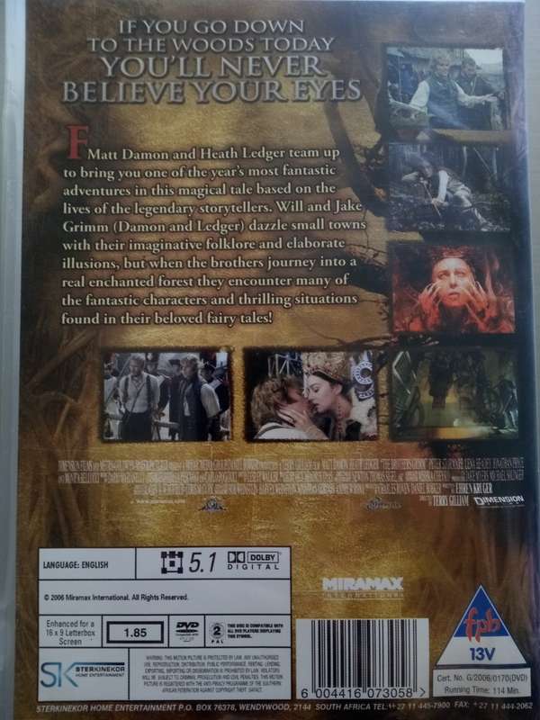 Brothers Grimm (DVD) Once Upon A Time