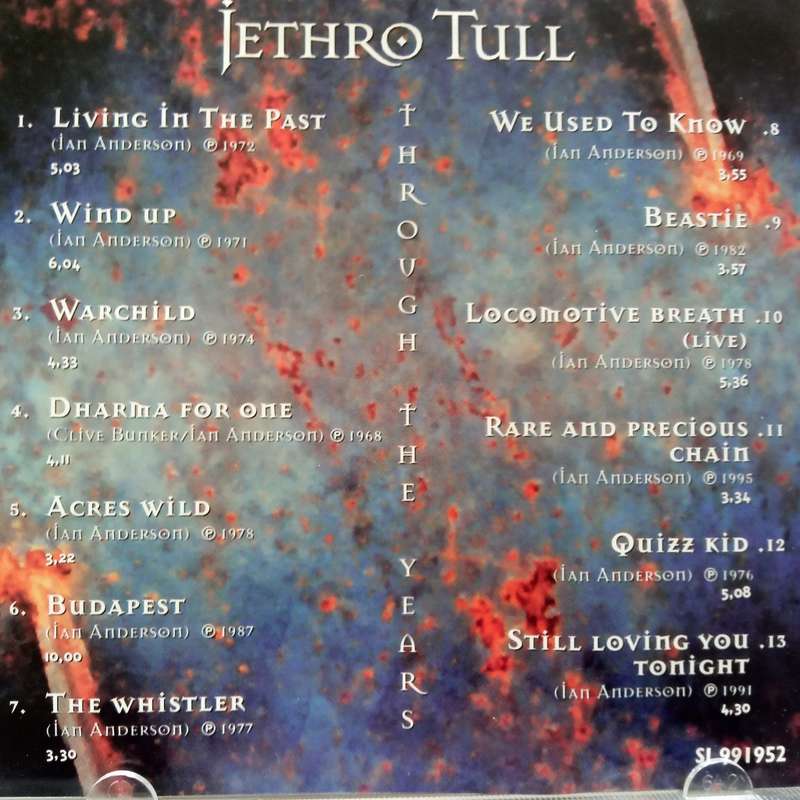 Jethro Tull (CD) Through The Years