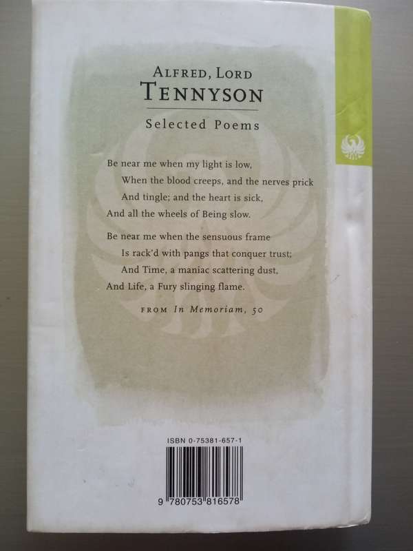 Alfred, Lord Tennyson (Hard Cover) Selected Poems