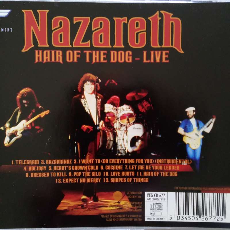 Nazareth (CD) Hair Of The Dog - Live