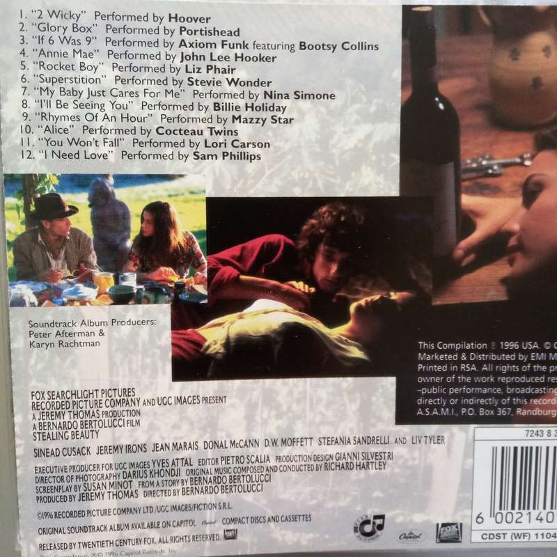 Stealing Beauty (CD) Music From The Motion Picture