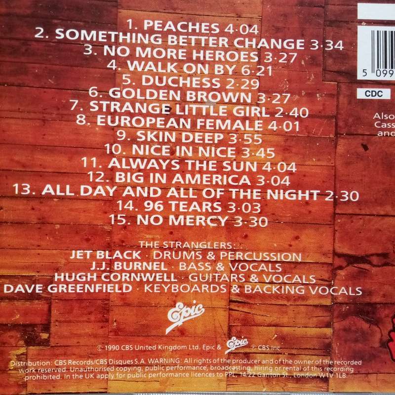 The Stranglers (CD) Greatest Hits 1977 - 1990