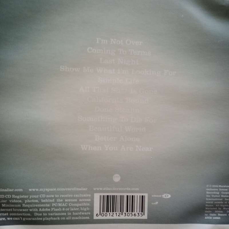 Carolina Liar (CD) Coming To Terms