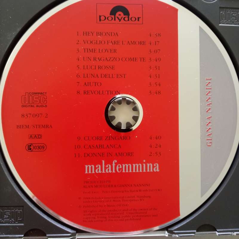 Gianna Nannini (CD) Malafemmina