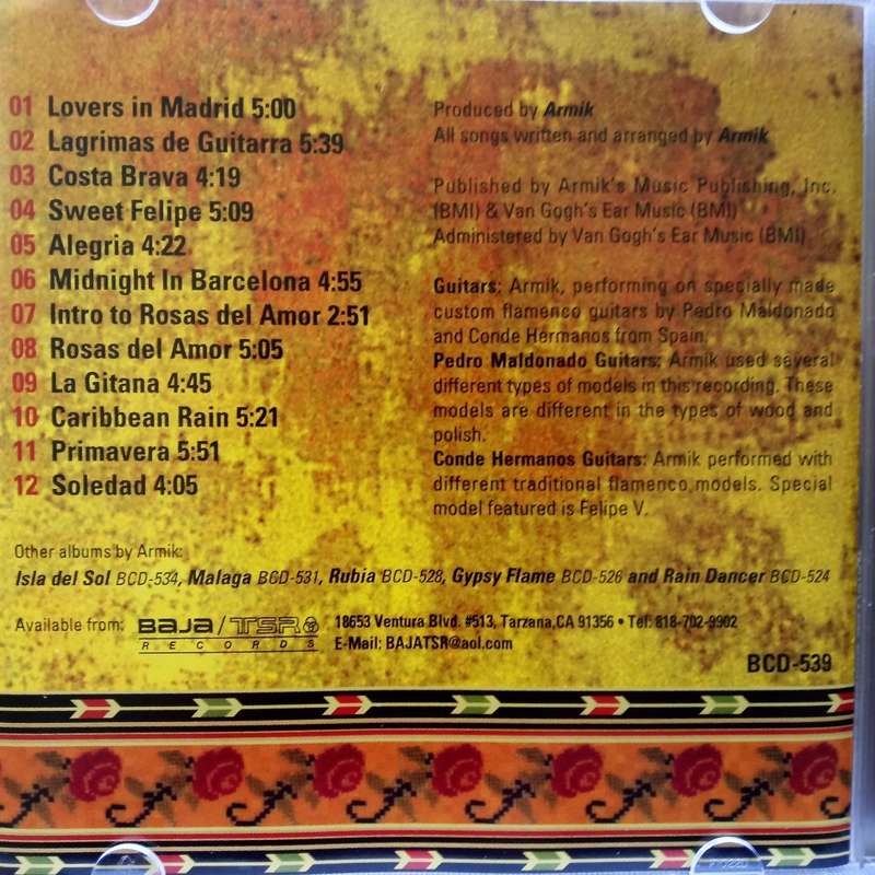 Armik (CD) Rosas Del Amor