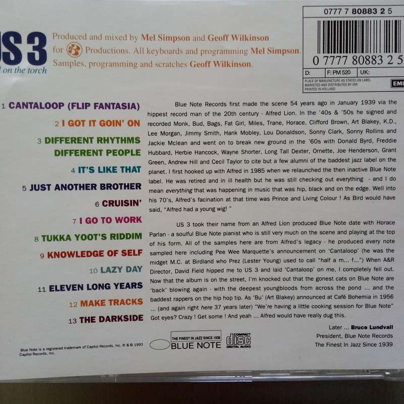 Blue Note - Us 3 (CD) Hand On The Torch