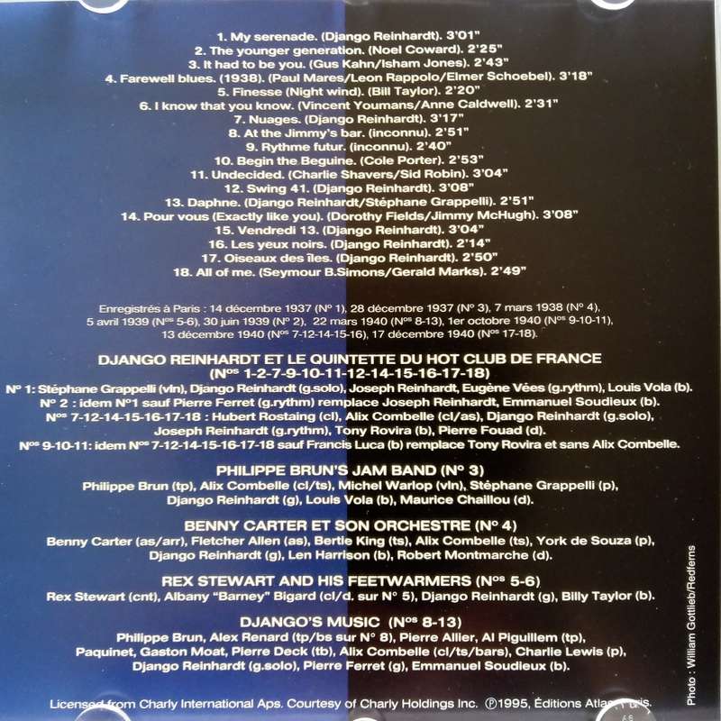 Django Reinhardt (CD) Jazz & Blues