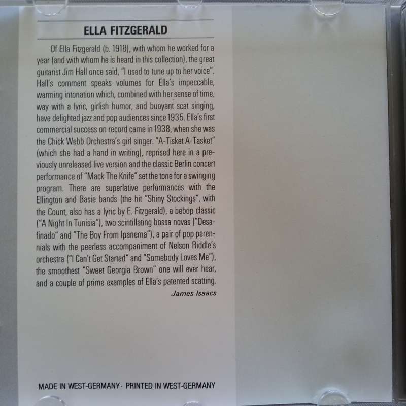 Ella Fitzgerald (CD) Compact Jazz
