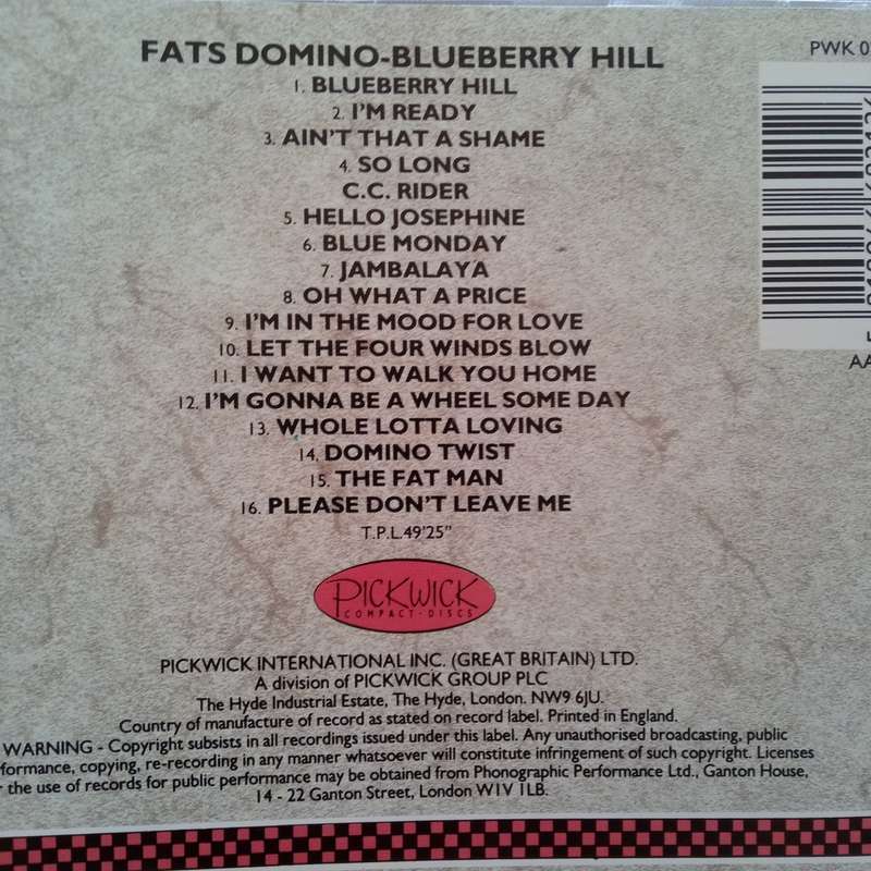 Fats Domino (CD) Blueberry Hill