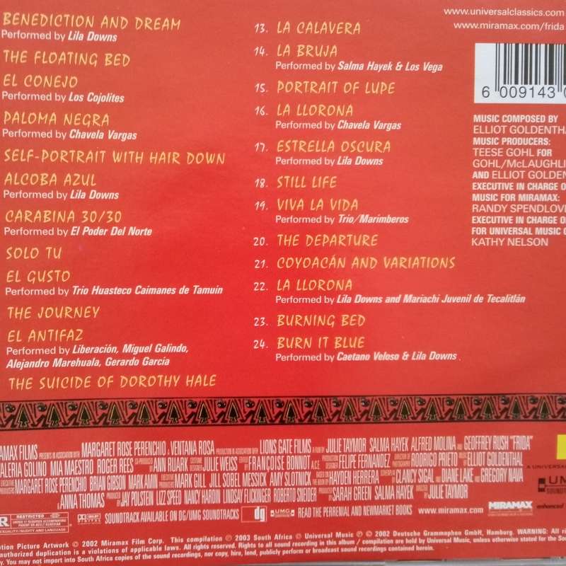 Frida (CD) Music From The Motion Picture