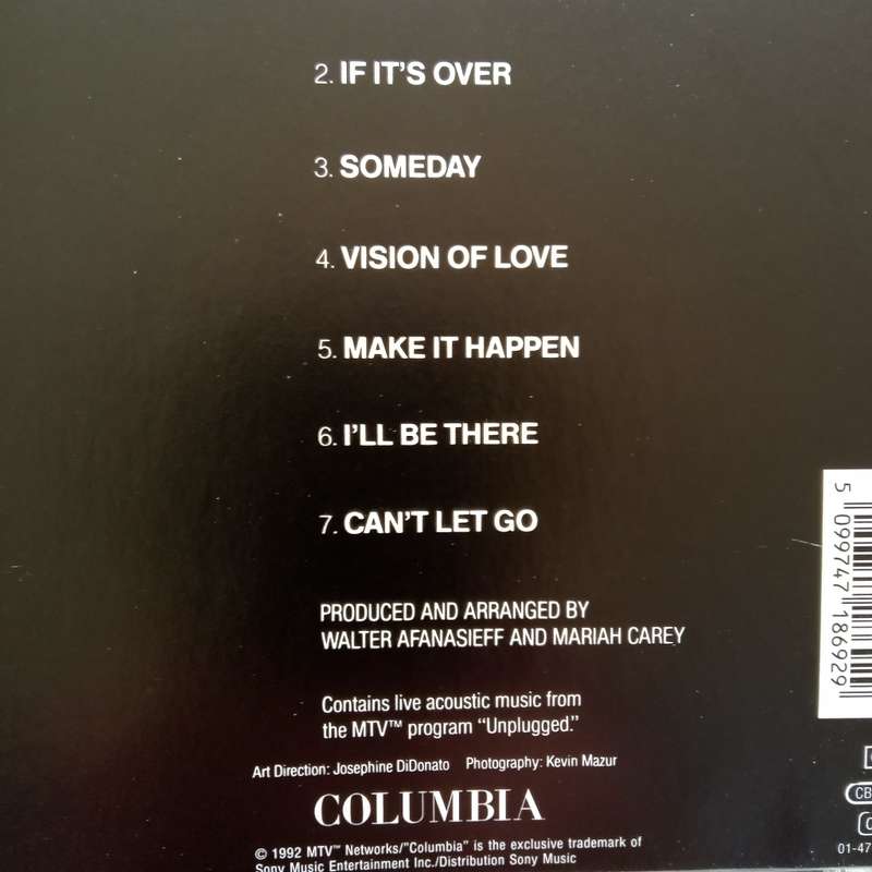 Mariah Carey (CD) MTV Unplugged EP