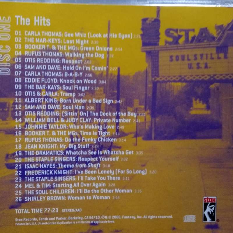 The Stax Story (CD) Disc One - The Hits