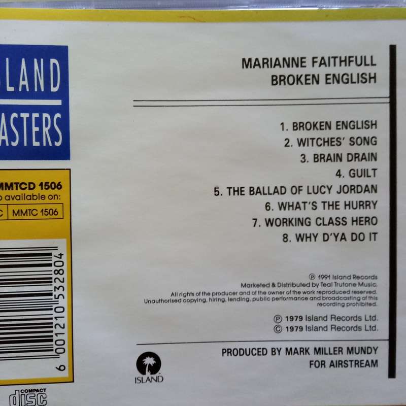 Marianne Faithfull (CD) Broken English