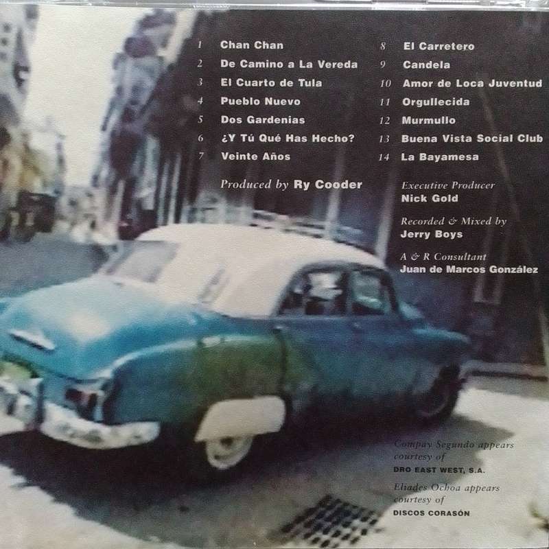 Buena Vista Social Club (CD) A Ry Cooder Production