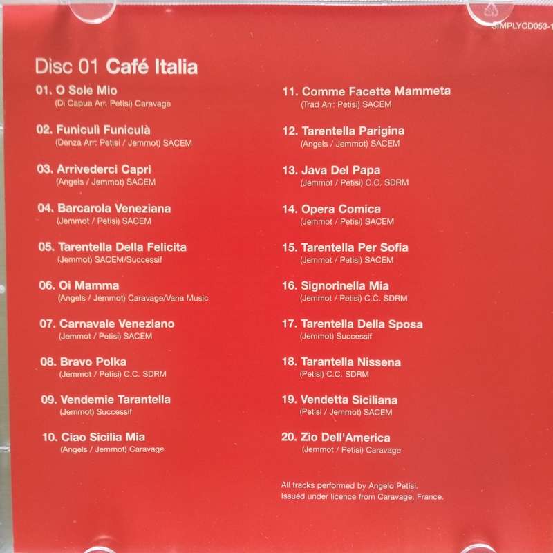 Simply ITALY (CD) Box Set of 4