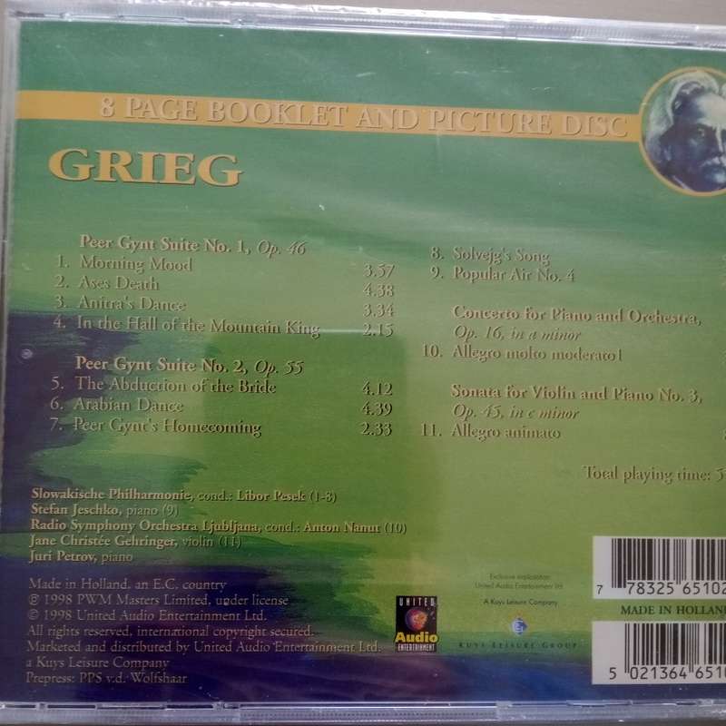 Grieg (CD) Peer Gynt Suites 1 & 2 (New)