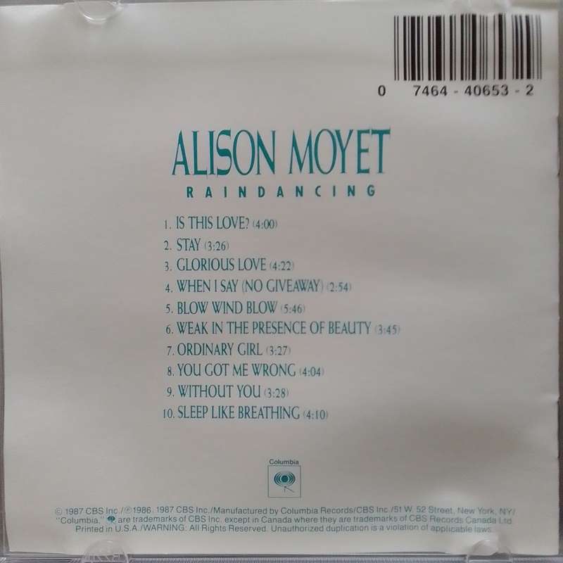 Alison Moyet (CD) Raindancing