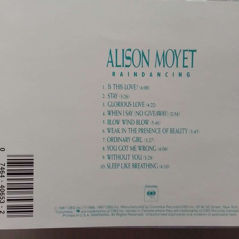 Alison Moyet (CD) Raindancing
