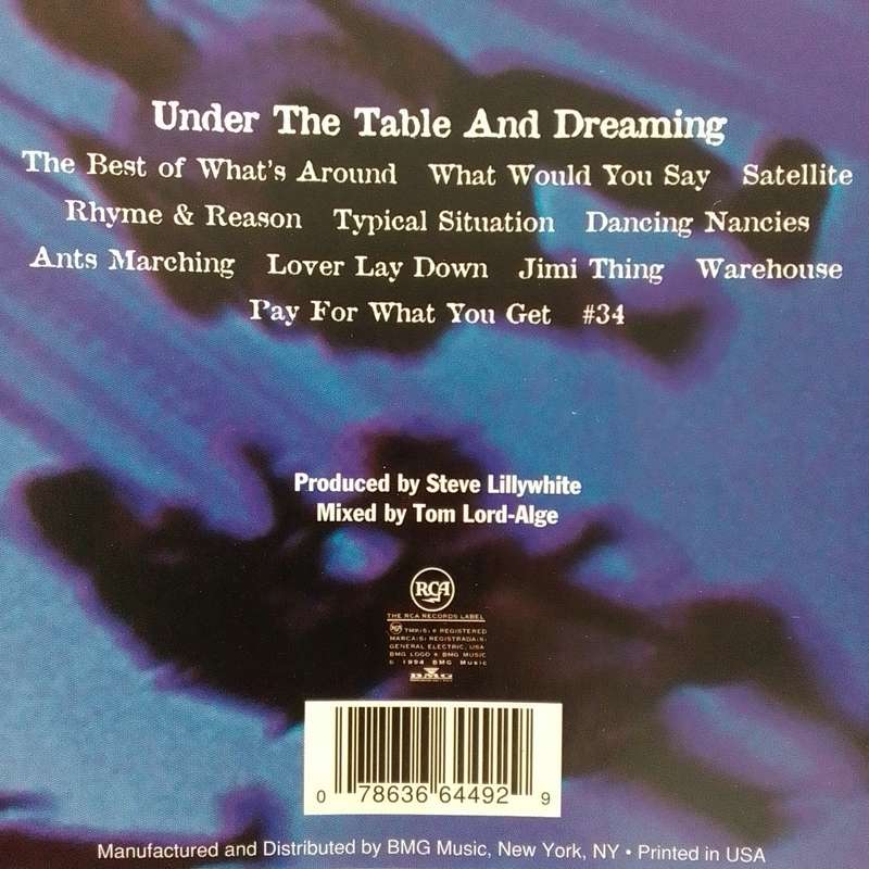 Dave Matthews Band (CD) Under The Table And Dreaming