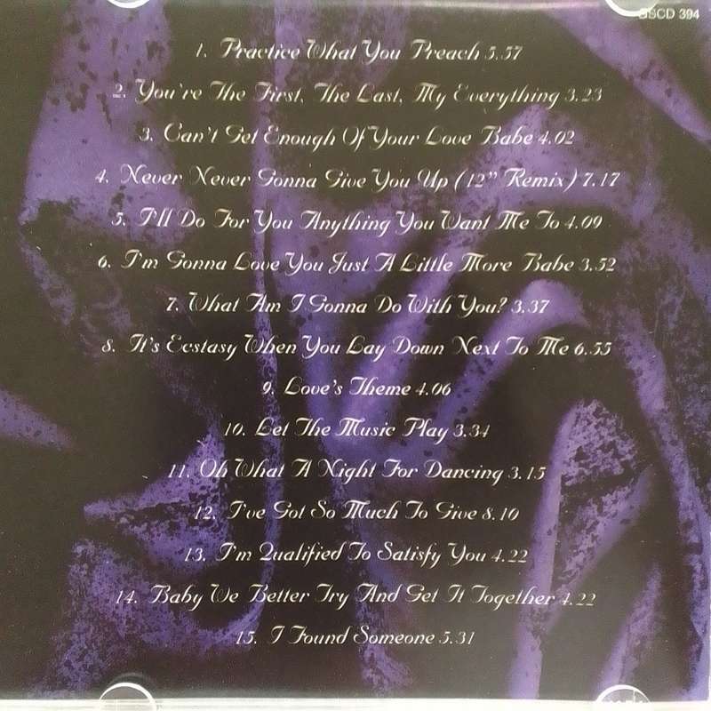 Barry White (CD) Can`t Get Enough Of Your Love - The Best Of