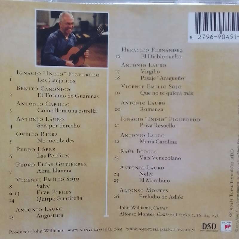 John Williams (CD) El Diablo Suelto - Guitar Music Of Venezuela