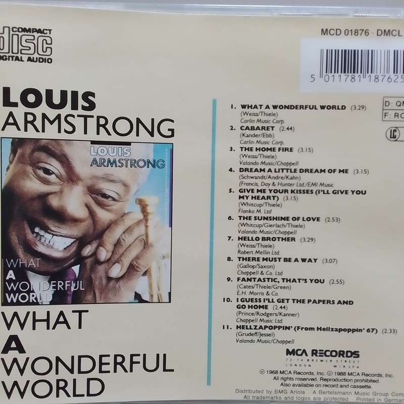 Louis Armstrong (CD) What A Wonderful World