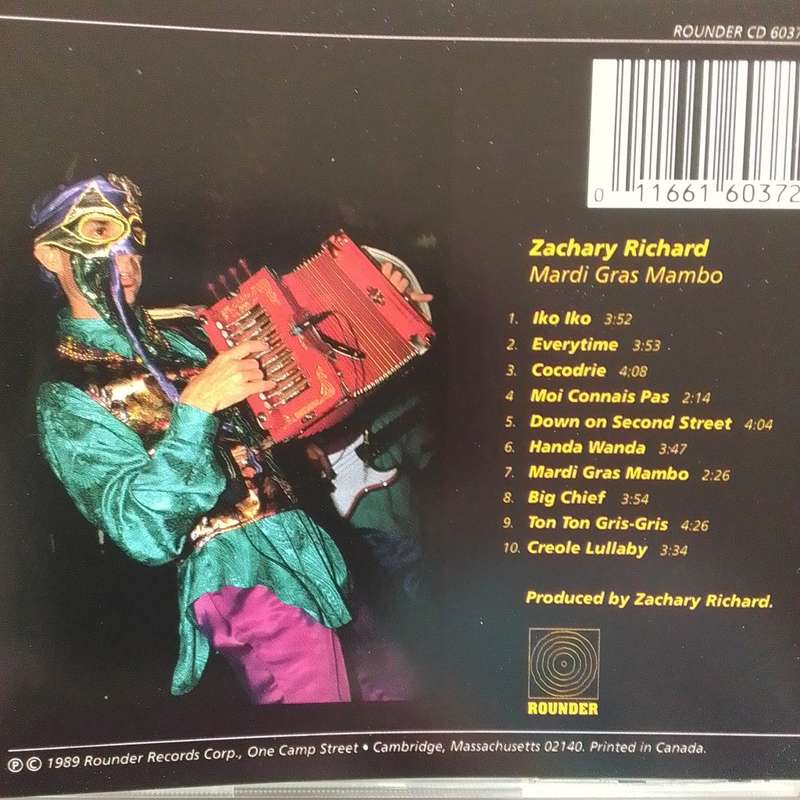 Zachary Richard (CD) Mardi Gras Mambo