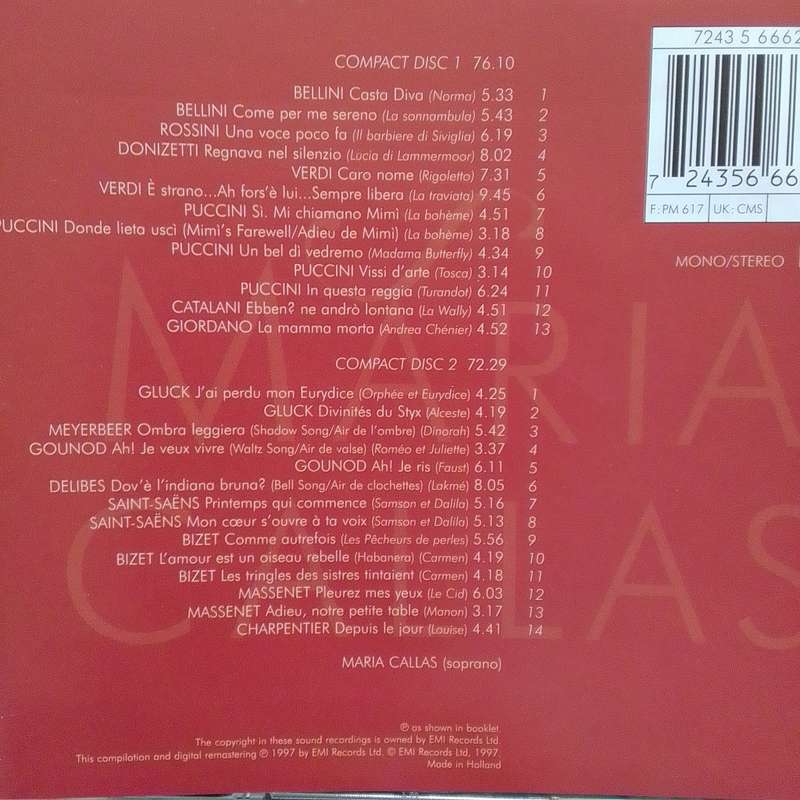 Maria Callas (CD) The Voice Of The Century