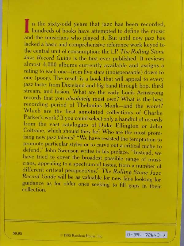 The Rolling Stone Jazz Record Guide (Soft Cover) 1985
