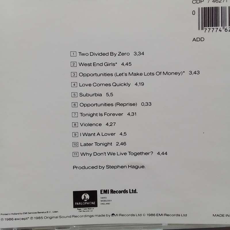Pet Shop Boys (CD) Please
