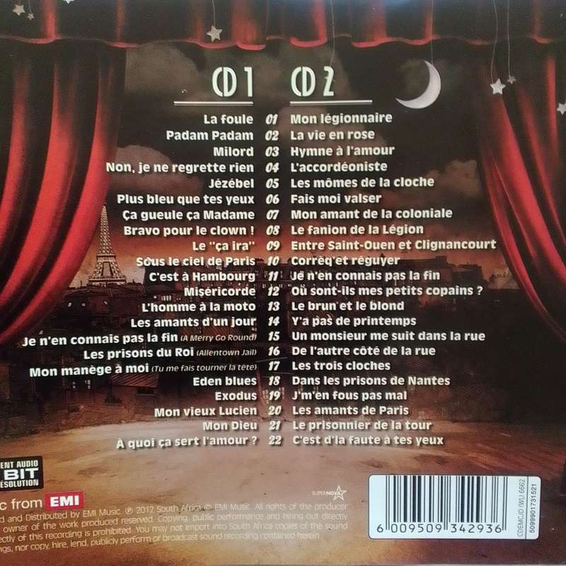 Edith Piaf (CD) Hymne à la Môme