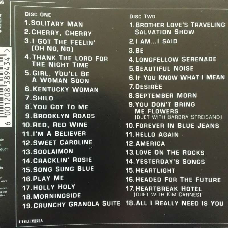 Neil Diamond (CD) The Greatest Hits 1966 - 1992