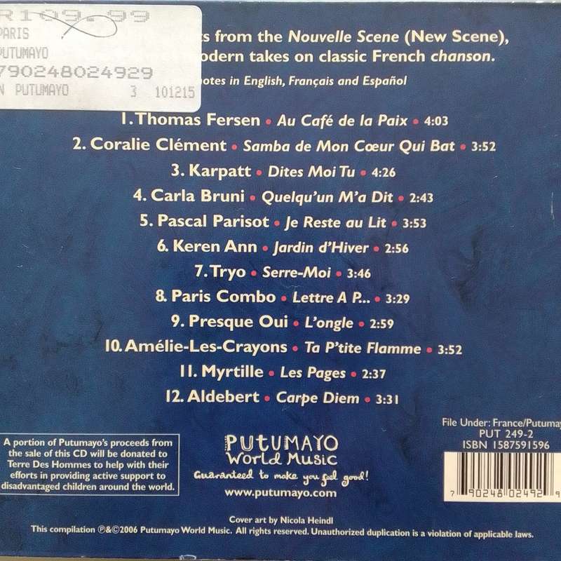 PARIS (CD) Putumayo World Music