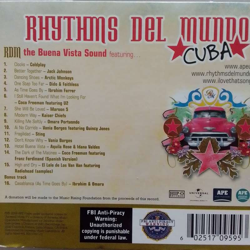 Rhythms Del Mundo (CD) CUBA Compilation