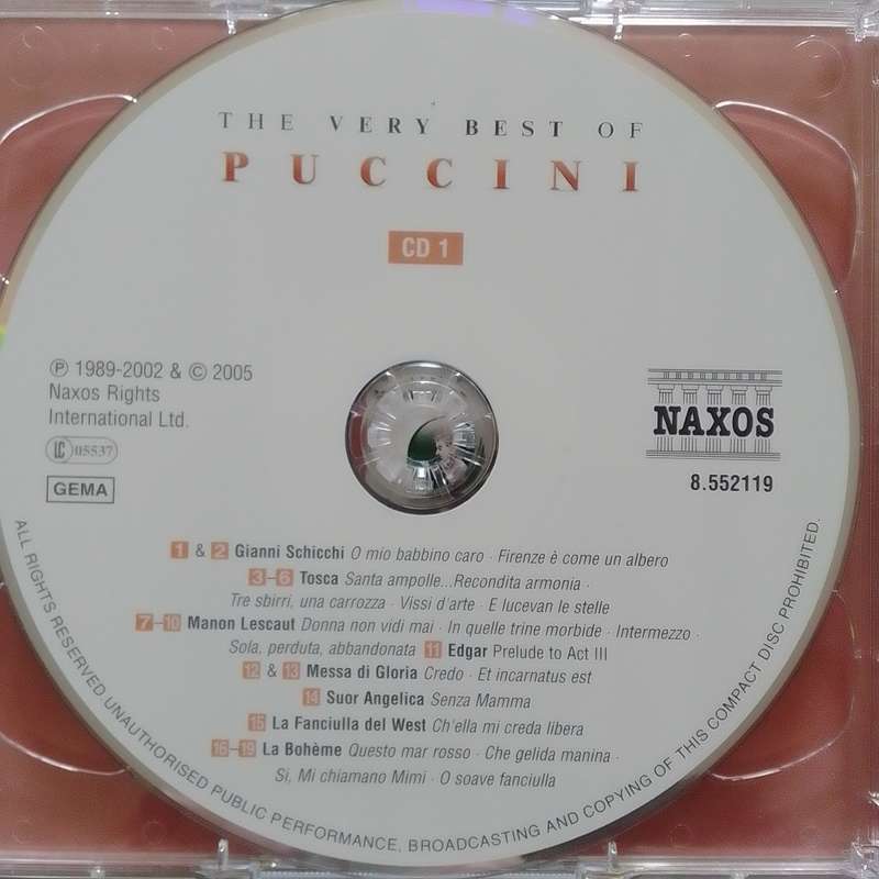 Puccini (CD) The Very Best Of