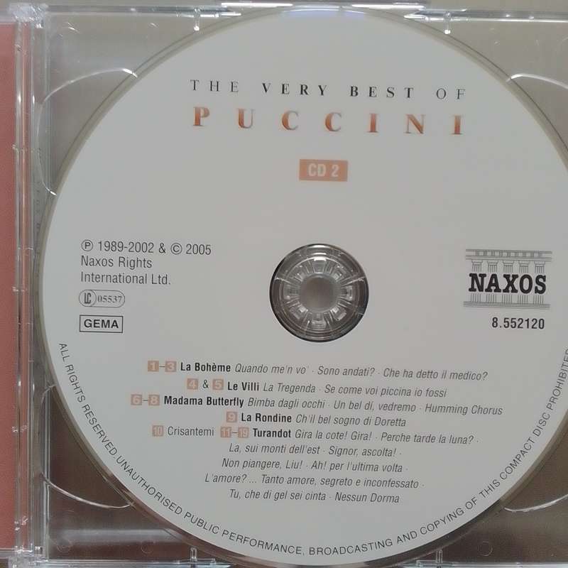 Puccini (CD) The Very Best Of