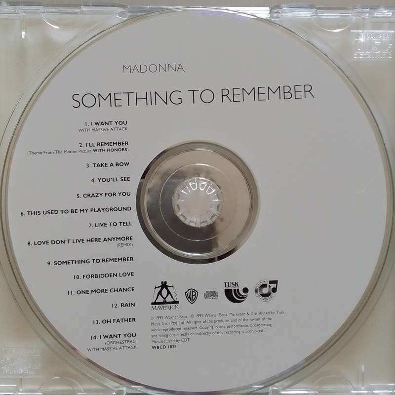 Madonna (CD) Something To Remember