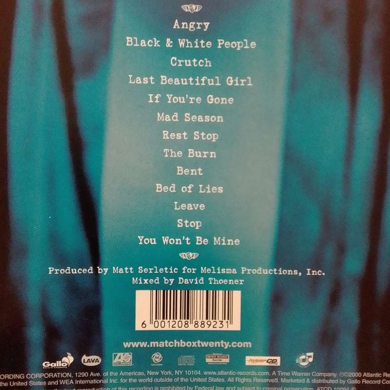 Matchbox Twenty (CD) Mad Season