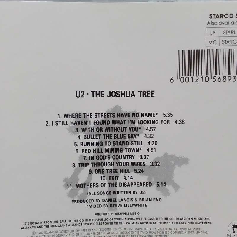 U2 (CD) The Joshua Tree
