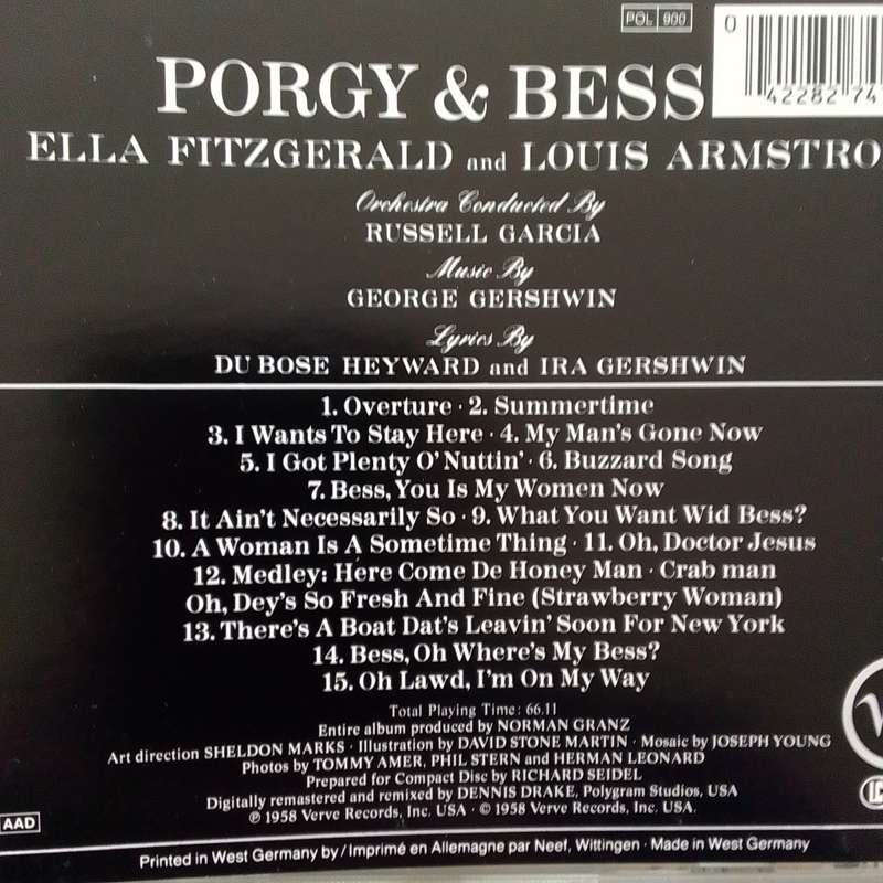 Porgy & Bess (CD) Ella & Louis