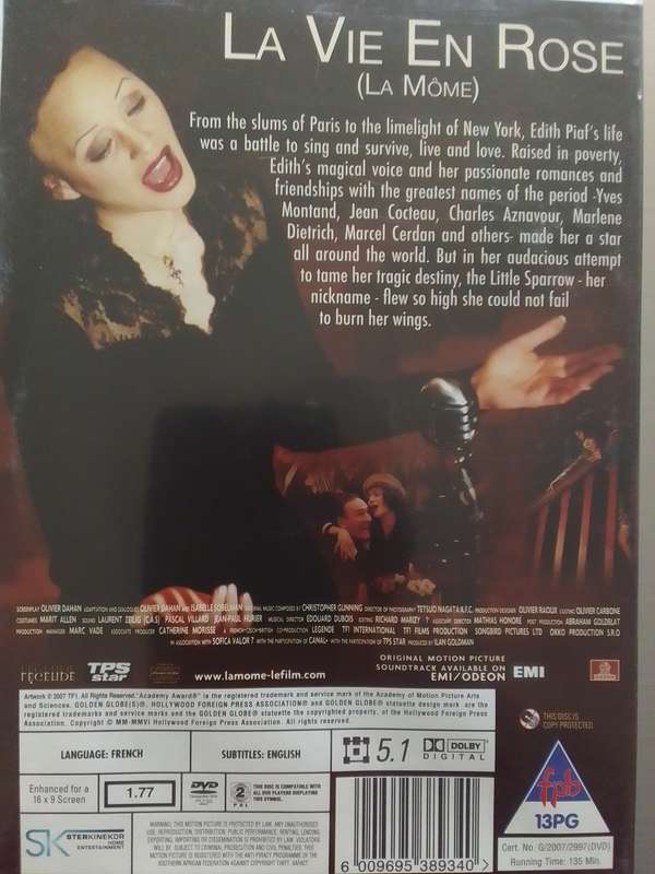 La Vie En Rose (DVD) La Môme