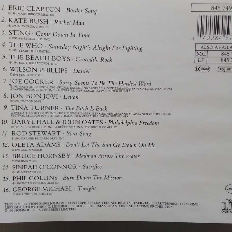 Two Rooms (CD) The Songs Of Elton John & Bernie Taupin
